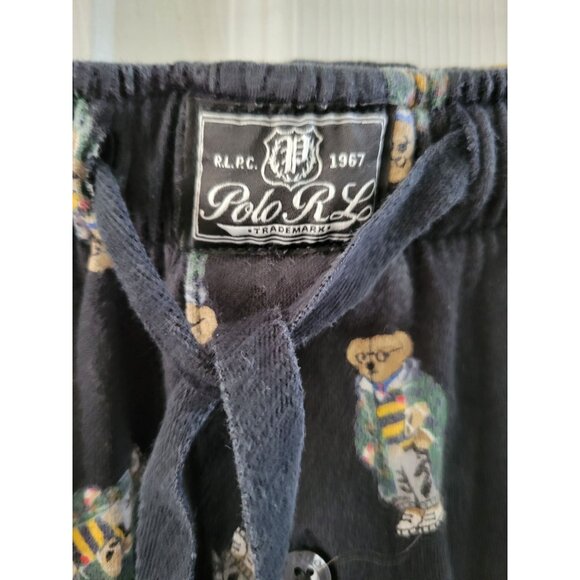 Polo Ralph Lauren Mens Allover teddy Bear Black pj pajamas size Small Preppy - Picture 3 of 6